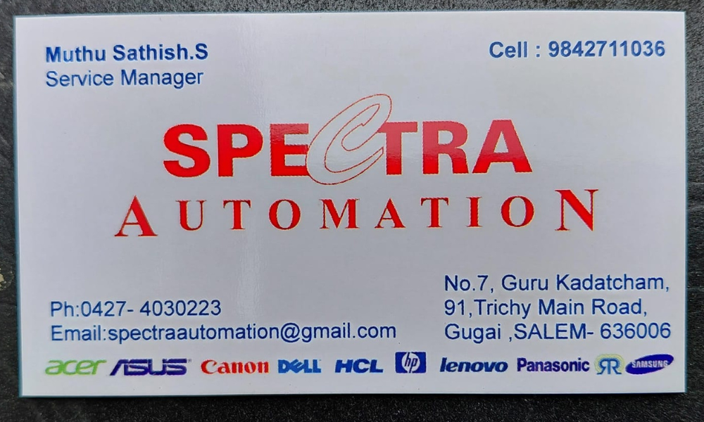 Spectra Automation Spectra Automation in Salem, Computer Store in Salem, Laptop Shop in ...